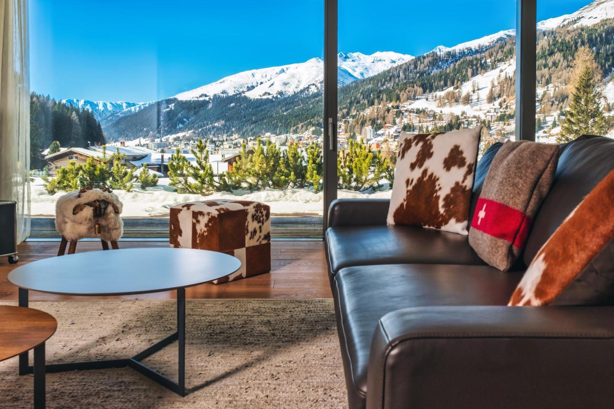 Luxury Panorama Apartment With Alpengold Spa Access Davos Exterior photo